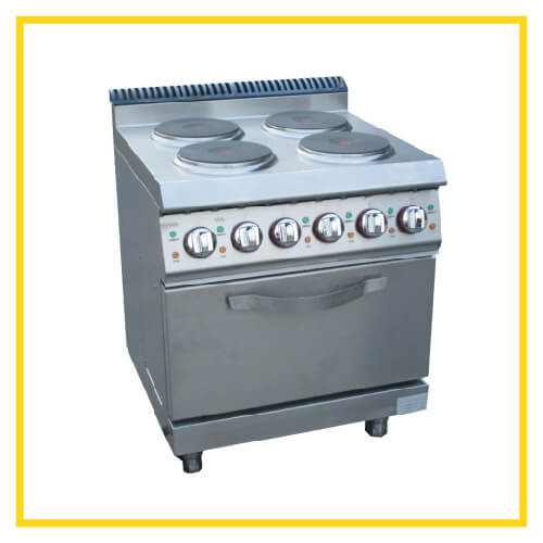 Electric 4 Hot Plate Cooker and Cabinet E DSJ 700