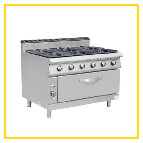 Gas Stove with Oven E-RQB-700-6S