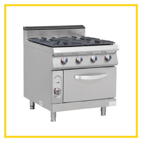 Gas Stove with Oven E-RQB-700-4S