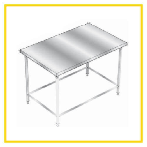 Work Table With Cross Bracing Stainless>
				                        </div>
				                        <div class=